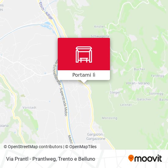 Mappa Via Prantl - Prantlweg