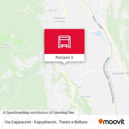 Mappa Via Cappuccini - Kapuzinerstr.