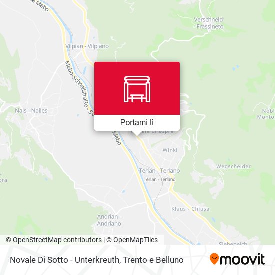 Mappa Novale Di Sotto - Unterkreuth