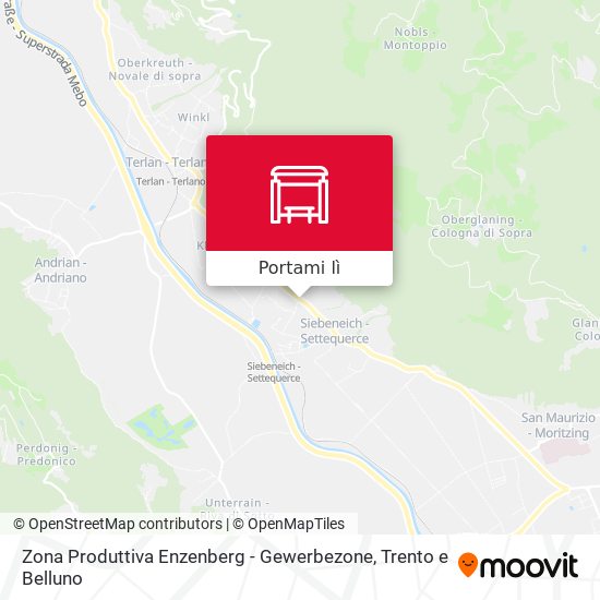 Mappa Zona Produttiva Enzenberg - Gewerbezone