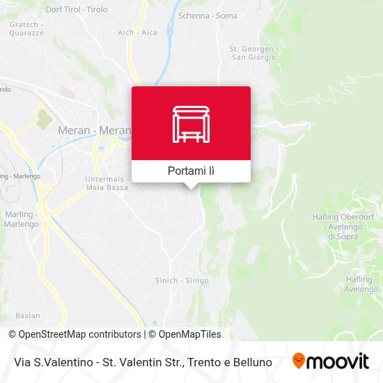 Mappa Via S.Valentino  - St. Valentin Str.