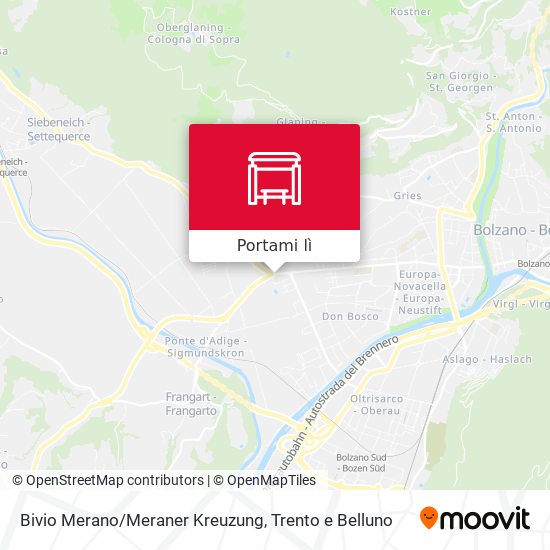 Mappa Bivio Merano/Meraner Kreuzung