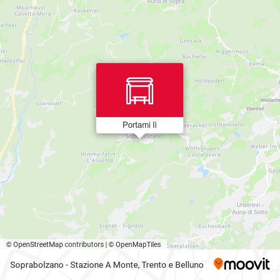 Mappa Soprabolzano - Stazione A Monte