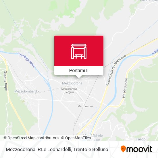Mappa Mezzocorona. P.Le Leonardelli