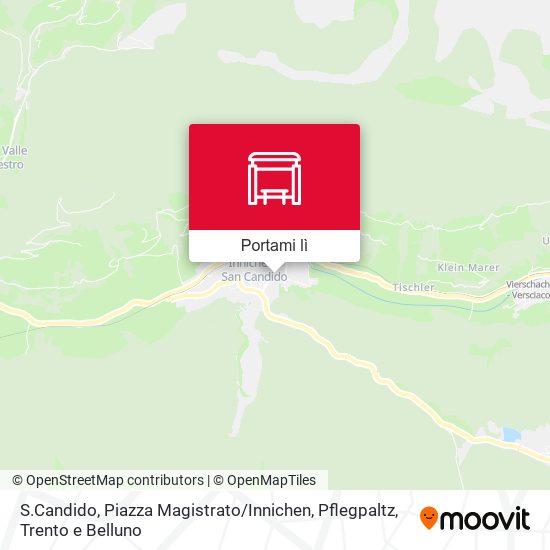 Mappa S.Candido, Piazza Magistrato / Innichen, Pflegpaltz