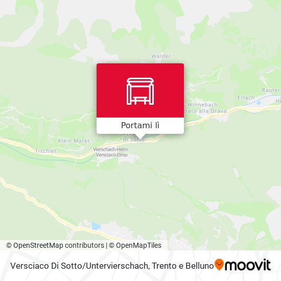 Mappa Versciaco Di Sotto / Untervierschach