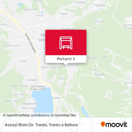 Mappa Assizzi Bivio-Dir. Trento