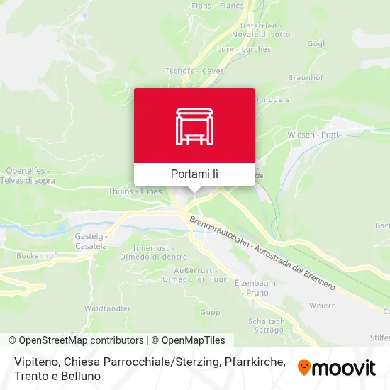 Mappa Vipiteno, Chiesa Parrocchiale / Sterzing, Pfarrkirche