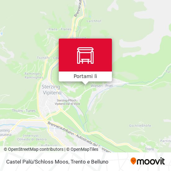Mappa Castel Palù/Schloss Moos