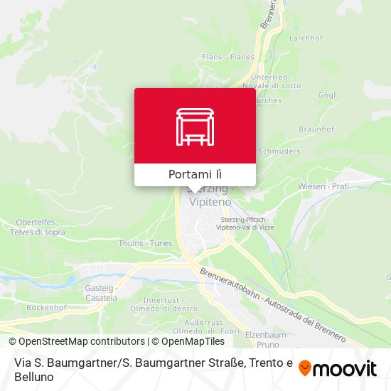 Mappa Via S. Baumgartner / S. Baumgartner Straße