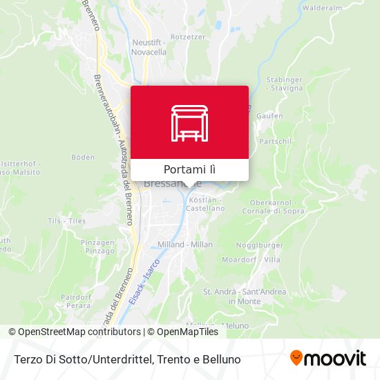 Mappa Terzo Di Sotto/Unterdrittel