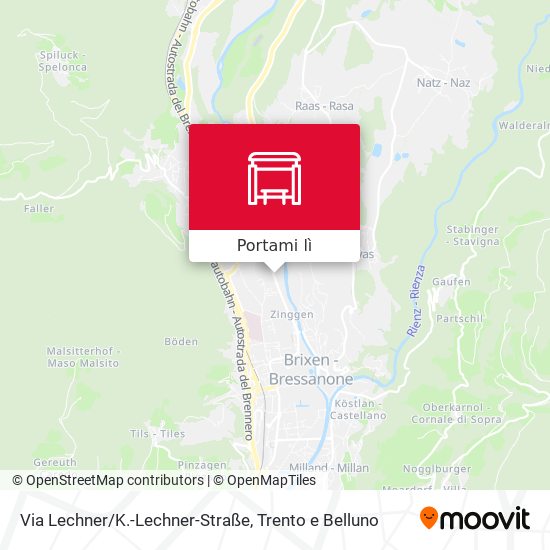 Mappa Via Lechner/K.-Lechner-Straße