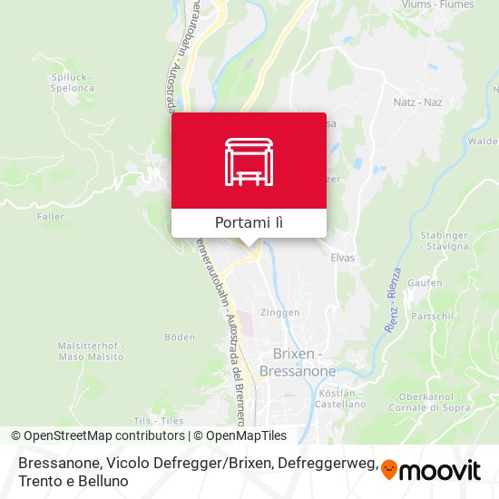 Mappa Bressanone, Vicolo Defregger / Brixen, Defreggerweg