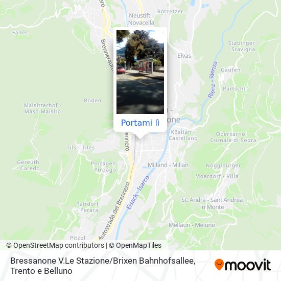 Mappa Bressanone V.Le Stazione / Brixen Bahnhofsallee