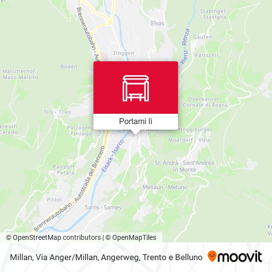 Mappa Millan, Via Anger / Millan, Angerweg