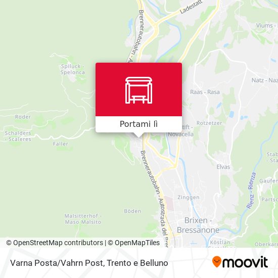 Mappa Varna Posta/Vahrn Post