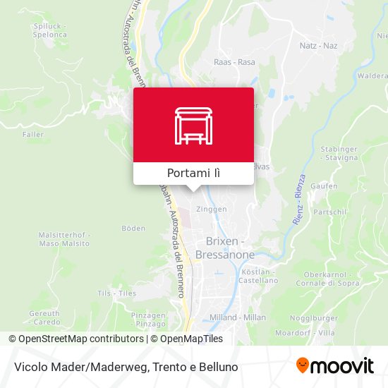 Mappa Vicolo Mader/Maderweg