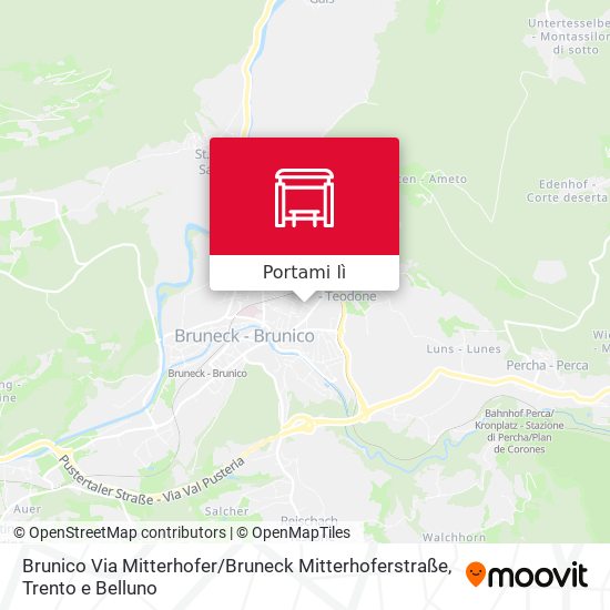 Mappa Brunico Via Mitterhofer / Bruneck Mitterhoferstraße