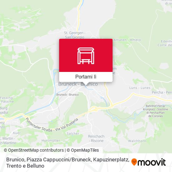 Mappa Brunico, Piazza Cappuccini / Bruneck, Kapuzinerplatz