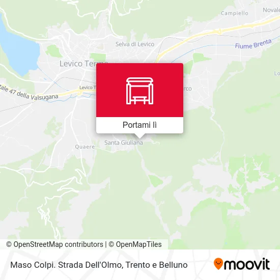 Mappa Maso Colpi. Strada Dell'Olmo