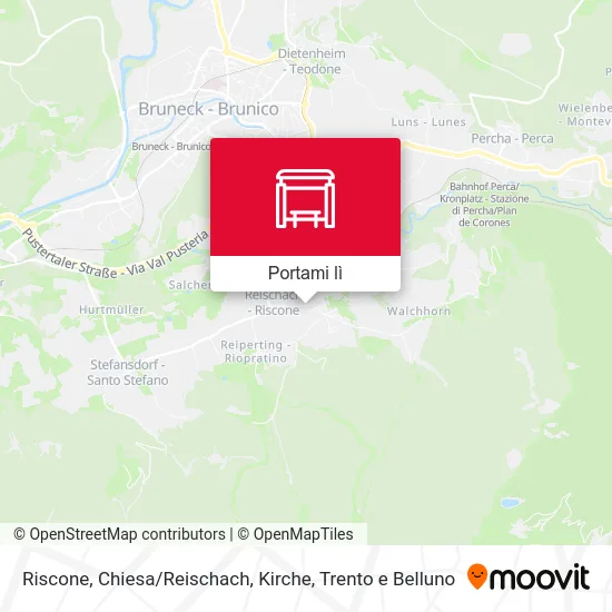 Mappa Riscone, Chiesa / Reischach, Kirche