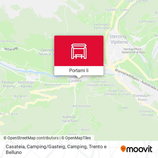 Mappa Casateia, Camping / Gasteig, Camping