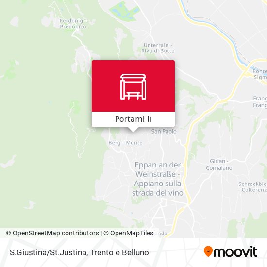 Mappa S.Giustina/St.Justina