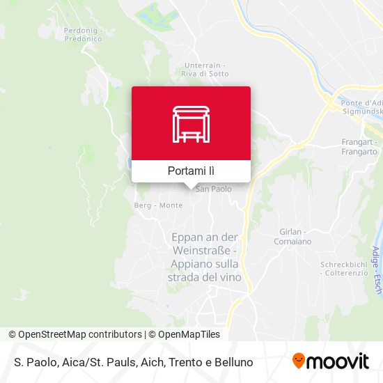 Mappa S. Paolo, Aica/St. Pauls, Aich