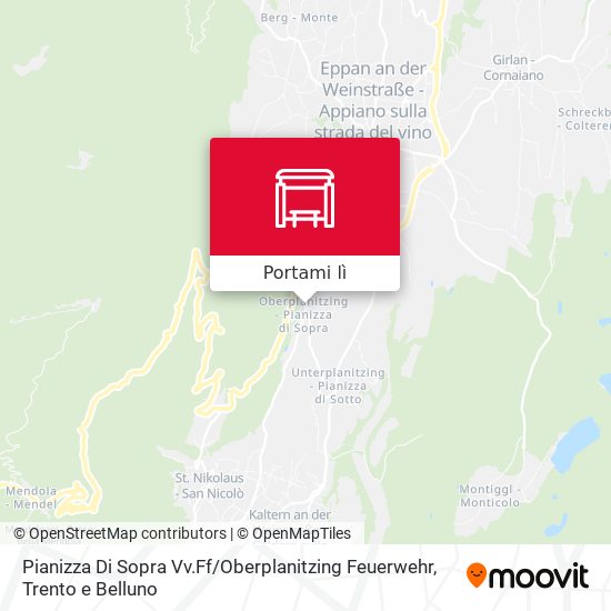 Mappa Pianizza Di Sopra Vv.Ff / Oberplanitzing Feuerwehr