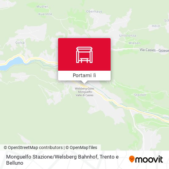 Mappa Monguelfo Stazione / Welsberg Bahnhof