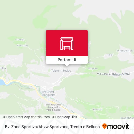 Mappa Bv. Zona Sportiva / Abzw.Sportzone