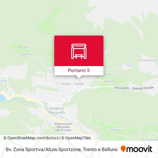 Mappa Bv. Zona Sportiva / Abzw.Sportzone