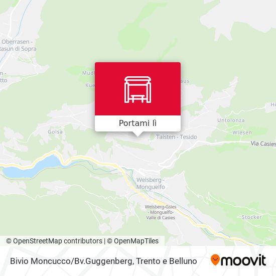 Mappa Bivio Moncucco/Bv.Guggenberg