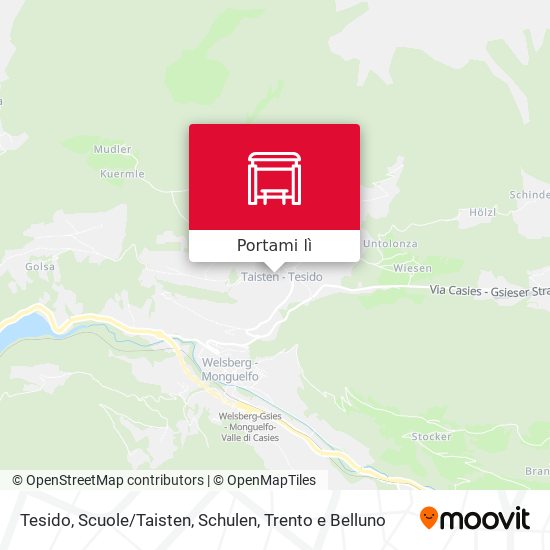 Mappa Tesido, Scuole / Taisten, Schulen