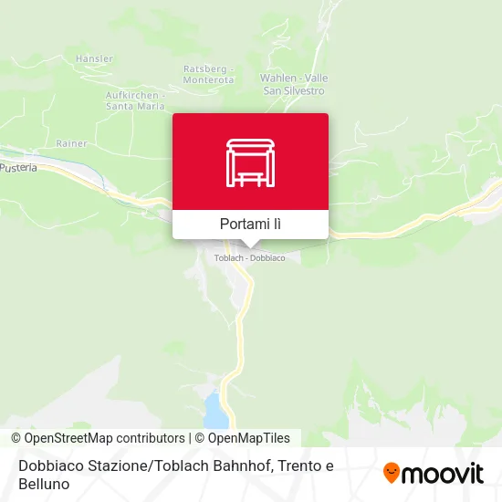 Mappa Dobbiaco Stazione / Toblach Bahnhof