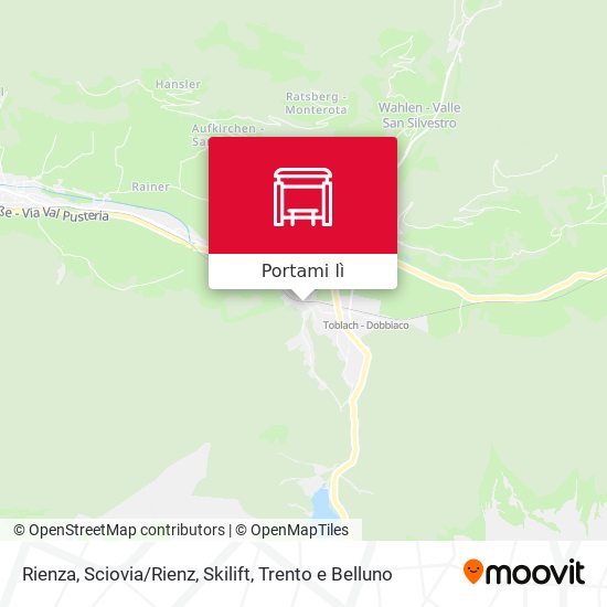 Mappa Rienza, Sciovia/Rienz, Skilift