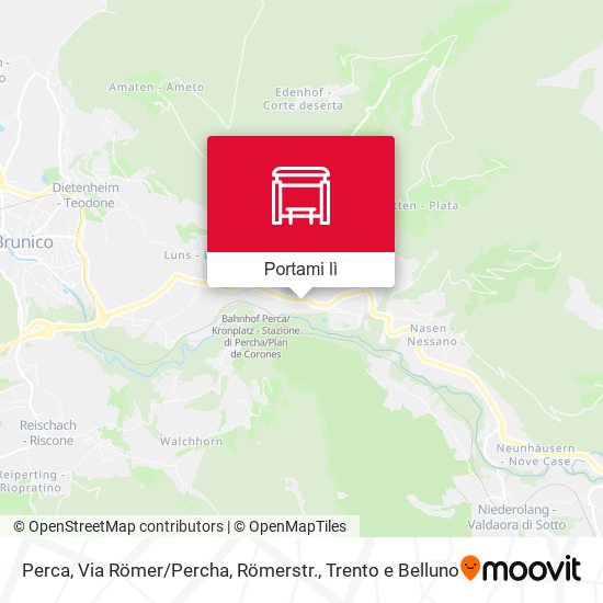 Mappa Perca, Via Römer / Percha, Römerstr.