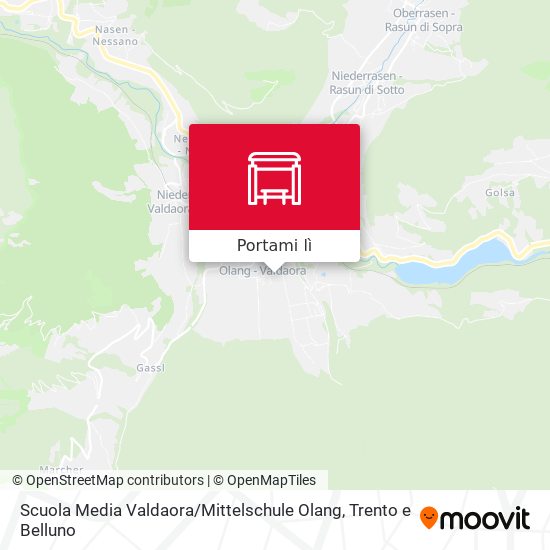 Mappa Scuola Media Valdaora / Mittelschule Olang