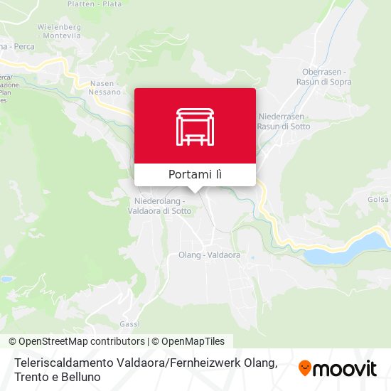 Mappa Teleriscaldamento Valdaora / Fernheizwerk Olang