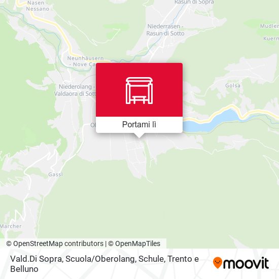 Mappa Vald.Di Sopra, Scuola / Oberolang, Schule
