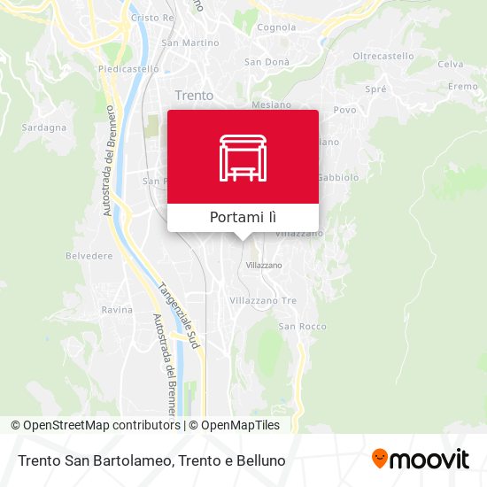 Mappa Trento San Bartolameo