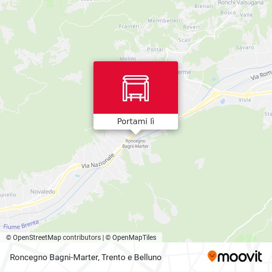 Mappa Roncegno Bagni-Marter