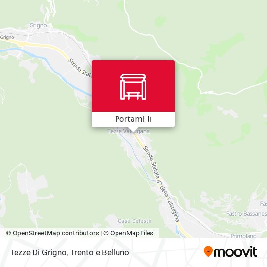 Mappa Tezze Di Grigno