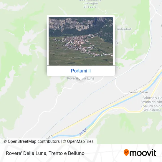 Mappa Rovere' Della Luna