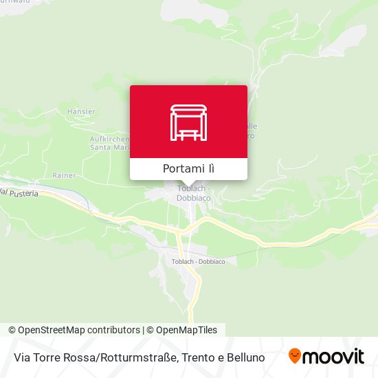 Mappa Via Torre Rossa/Rotturmstraße