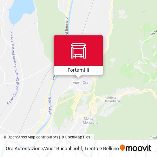 Mappa Ora Autostazione / Auer Busbahnohf