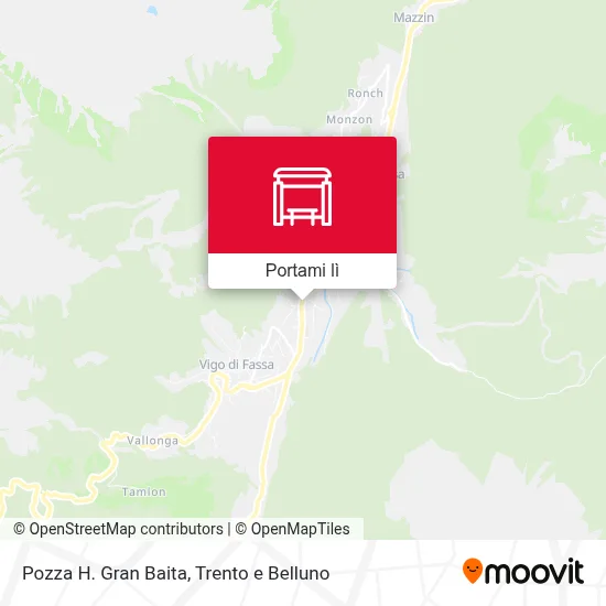 Mappa Pozza H. Gran Baita