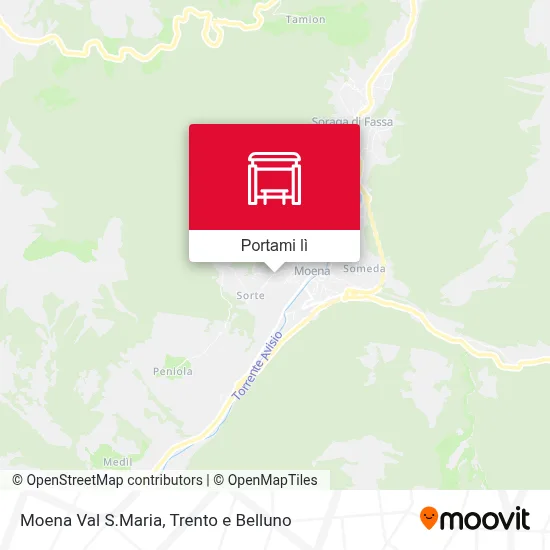 Mappa Moena Val S.Maria