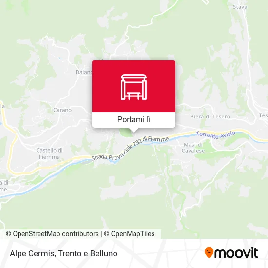 Mappa Alpe Cermis