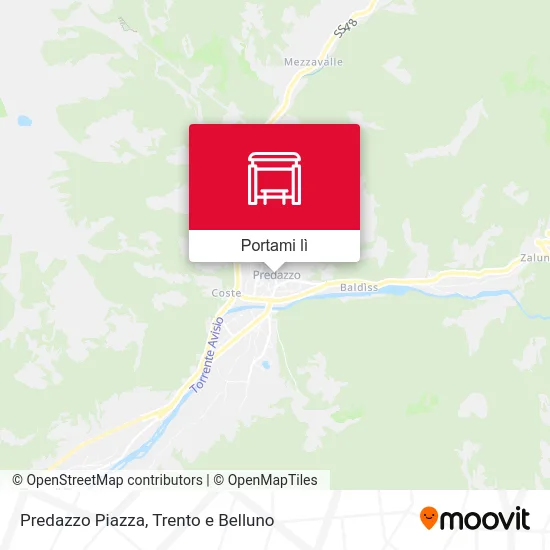 Mappa Predazzo Piazza